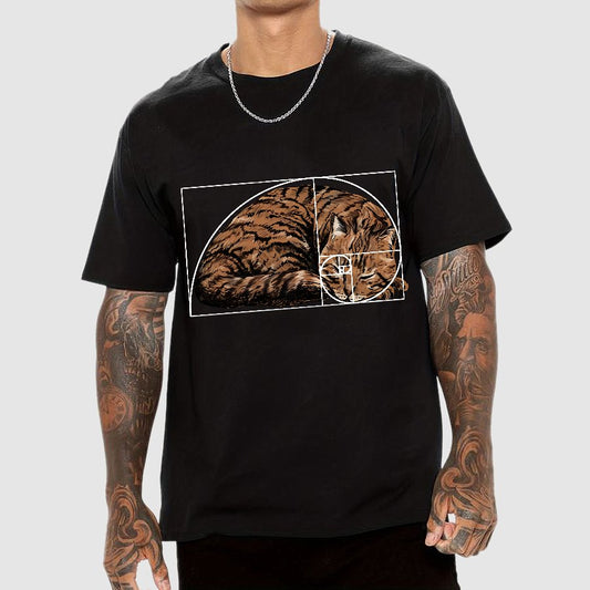 Fibonacci sequence Cat Geek T-Shirt