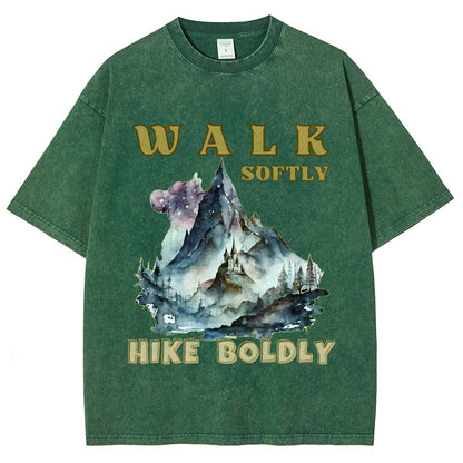 Walk Softly, Hike Boldly. More You Hike Vintage Distressed T-shirt