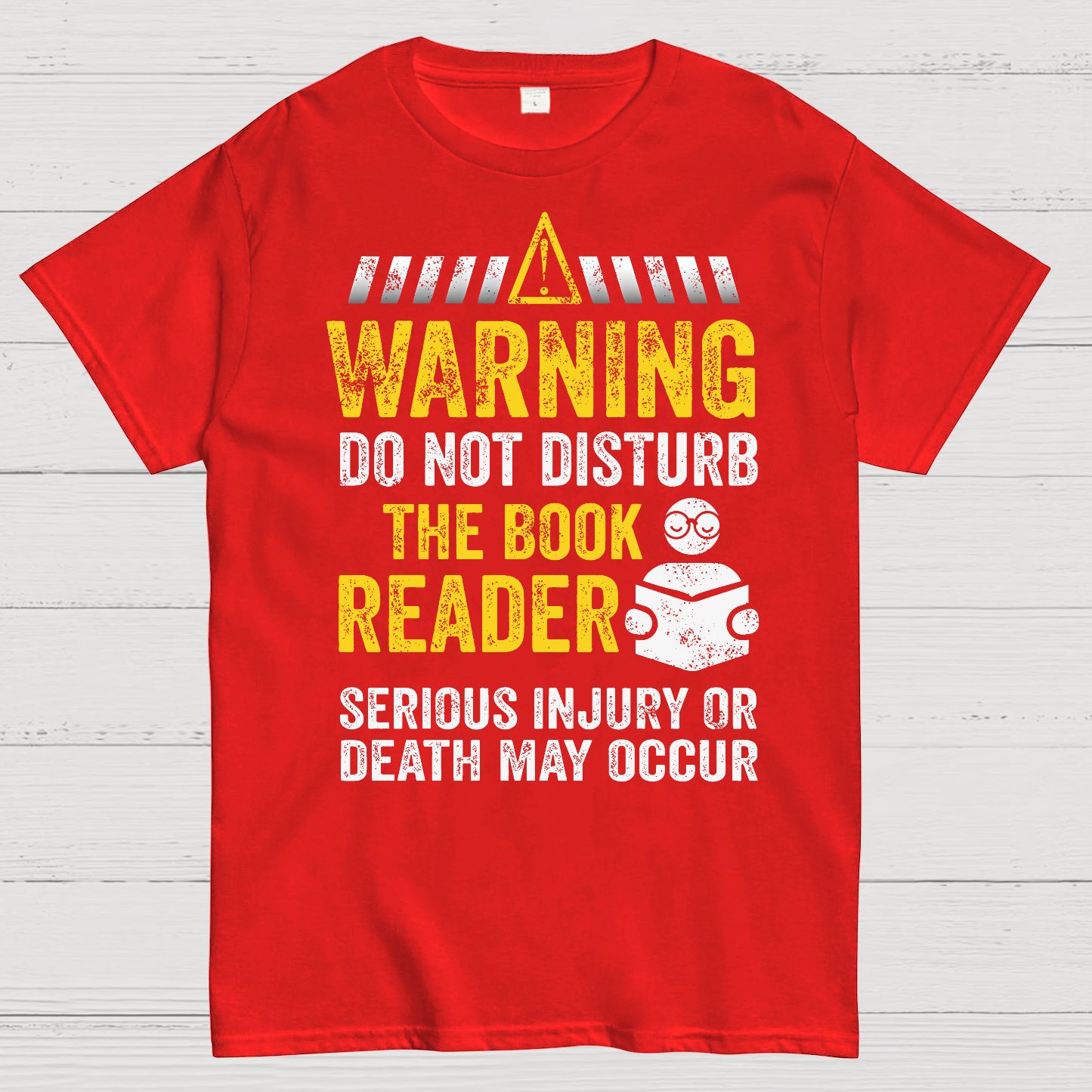 Warning Do Not Disturb The Book Reader Geek T-Shirt