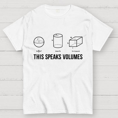 This Speaks Volumes Geometry Geek T-Shirt