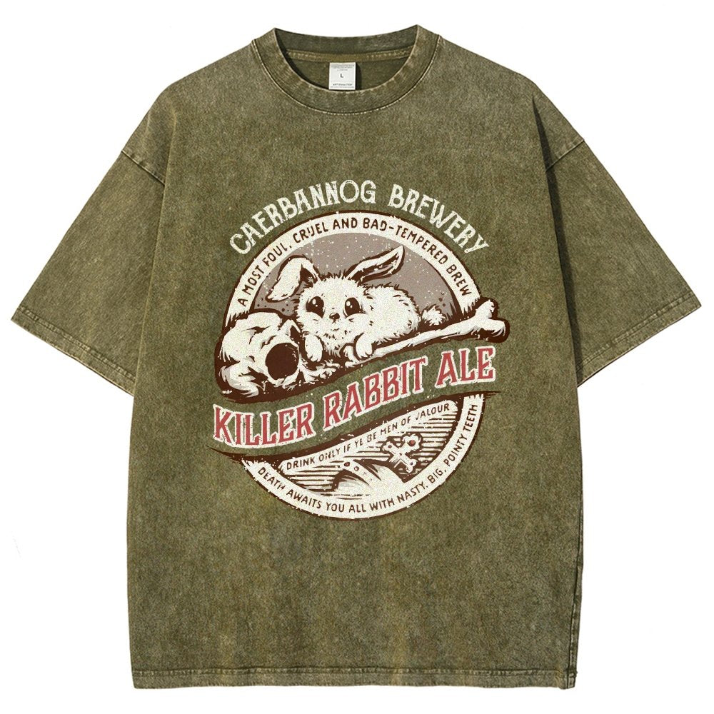Killer Rabbit Ale Vintage Distressed T-shirt