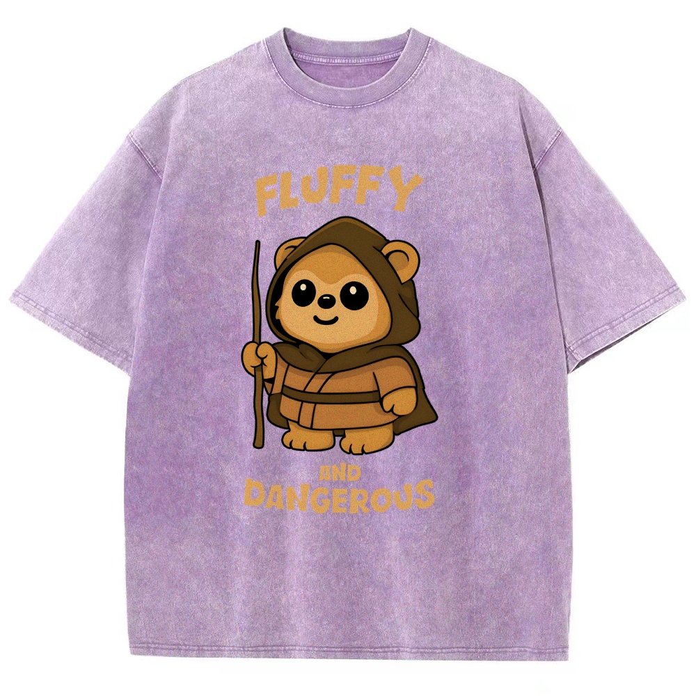 Fluffy and Dangerous Vintage Distressed T-shirt