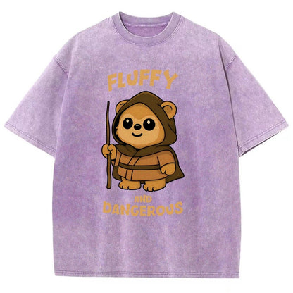 Fluffy and Dangerous Vintage Distressed T-shirt