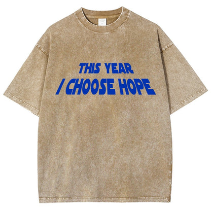 I Choose Hope  Vintage Distressed T-shirt