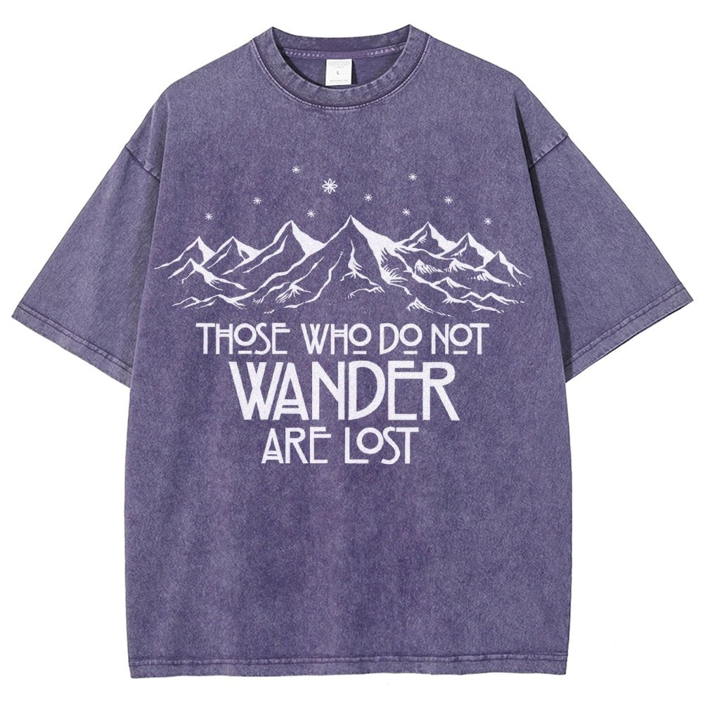 Those Who Do Not Wander Vintage Distressed T-shirt