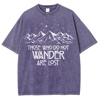 Those Who Do Not Wander Vintage Distressed T-shirt