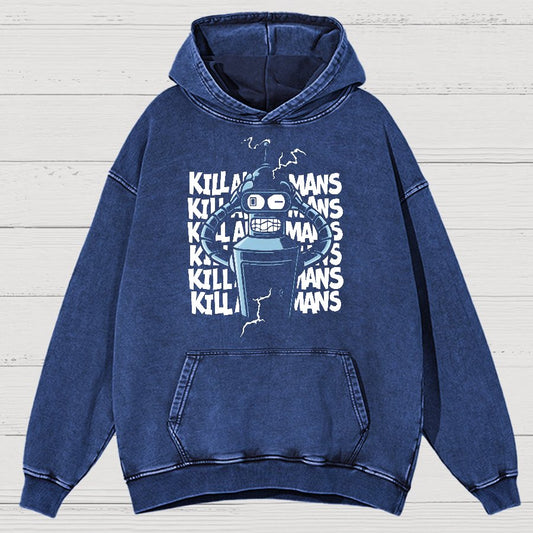 Machine Failure Vintage Distressed Hoodie