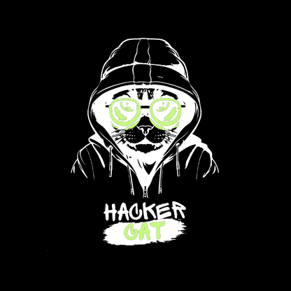 Hacker Cat Geeky T-Shirt