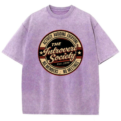 The Introvert Society Vintage Distressed T-shirt