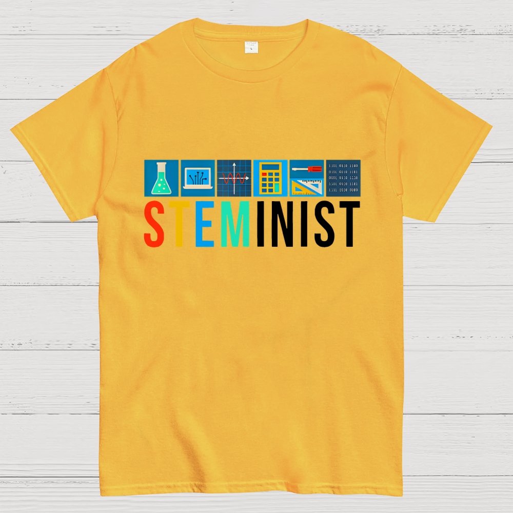 Steminist Science Technology Engineering Math STEM Unisex Geek T-Shirt