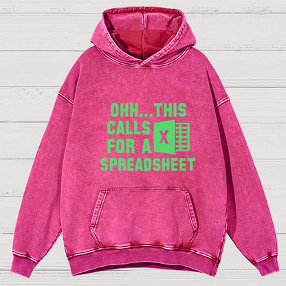 Ohh...This Calls for a Spreadsheet Vintage Distressed Hoodie