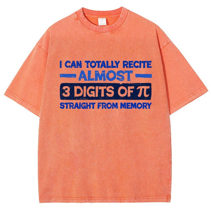 3 Digits Of Pi Vintage Distressed T-shirt