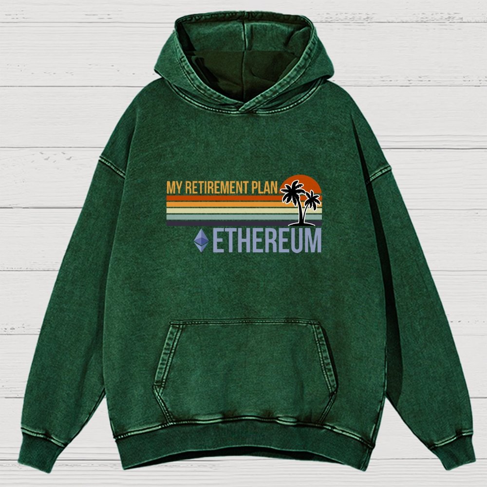 ETH Retirement Plan Vintage Distressed Hoodie