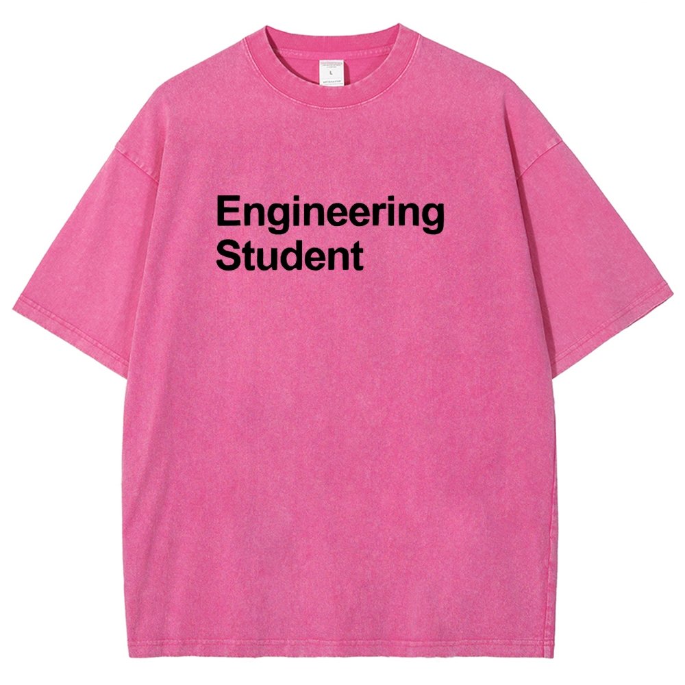 Engineering Student Unisex Fit Washed T-Shirt