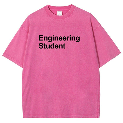 Engineering Student Unisex Fit Washed T-Shirt