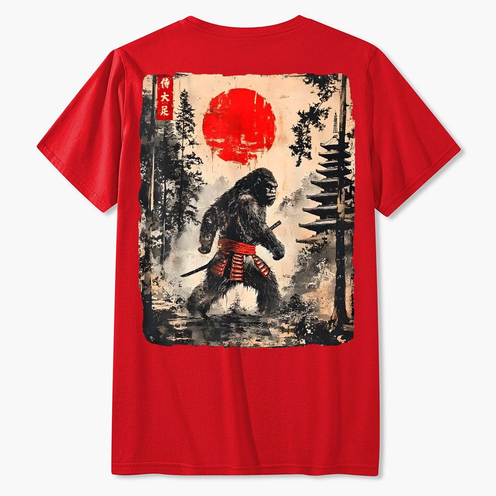 Funny Samurai Ukiyo-e Vintage Graphic Geek T-Shirt