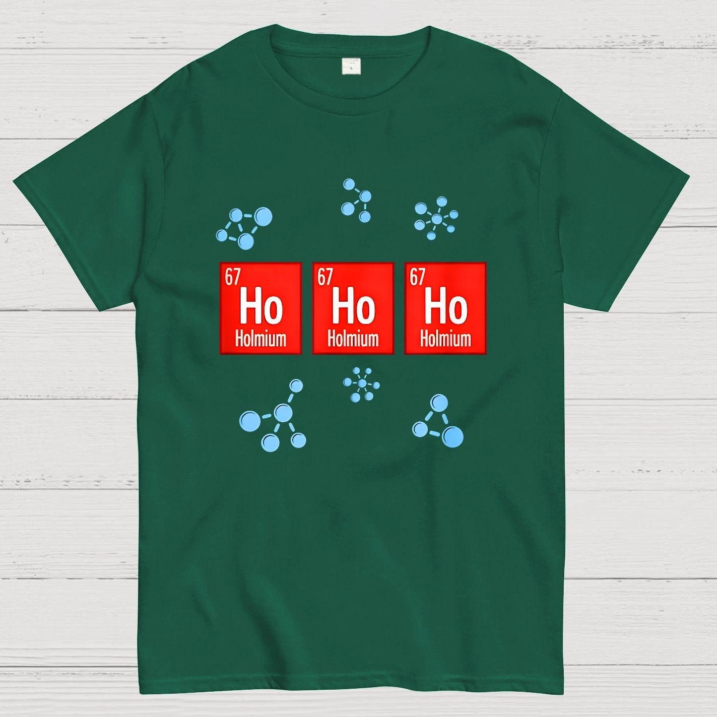 Chemical Element Christmas Ho Ho Ho Geek T-Shirt