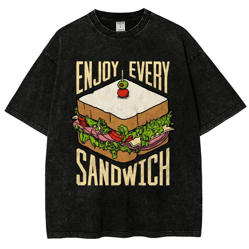 Enjoy Every Sandwich Vintage Distressed T-shirt