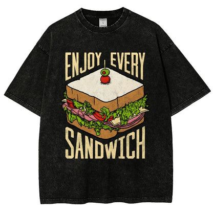 Enjoy Every Sandwich Vintage Distressed T-shirt