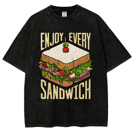 Enjoy Every Sandwich Vintage Distressed T-shirt