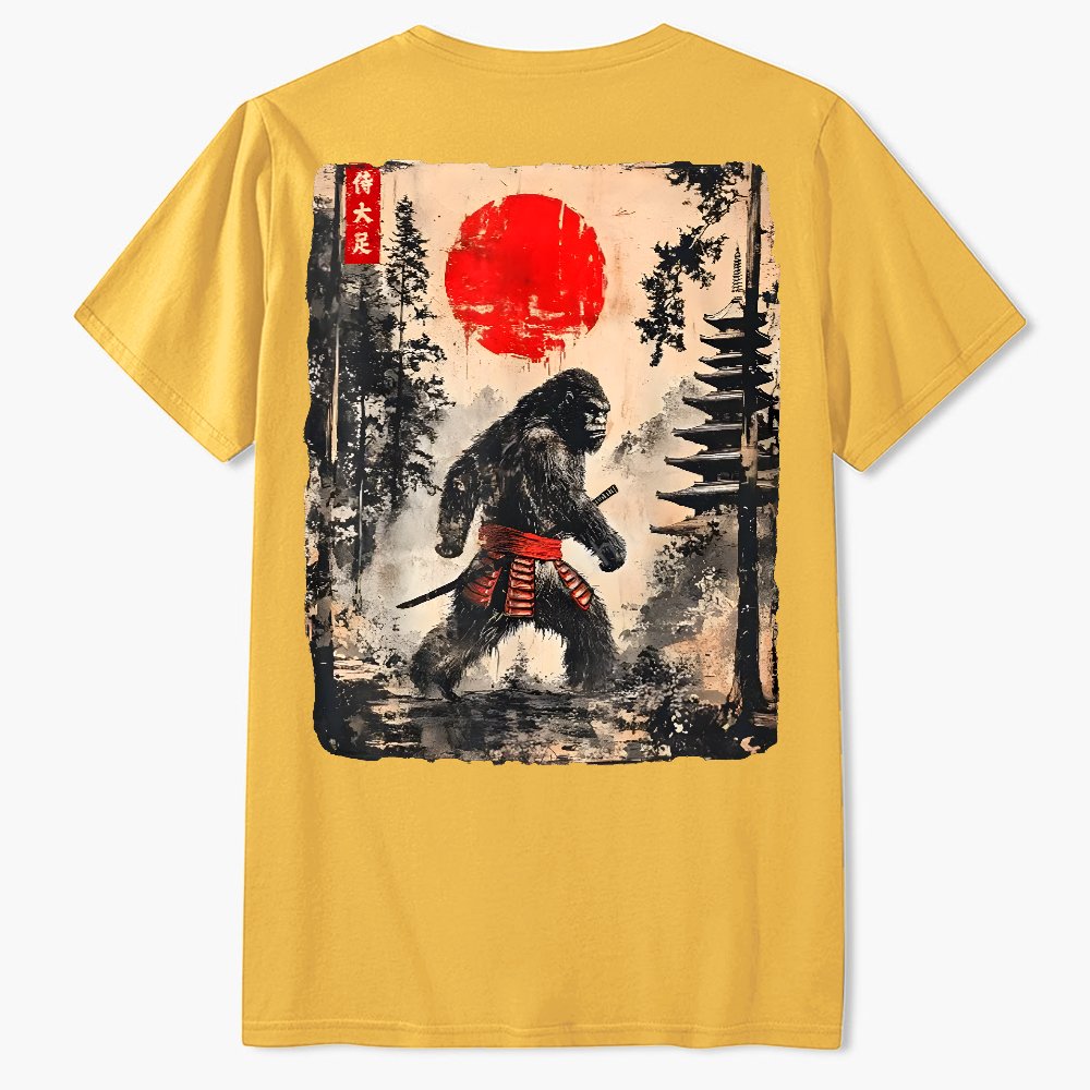 Funny Samurai Ukiyo-e Vintage Graphic Geek T-Shirt