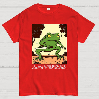 Frog Violence Geek T-Shirt