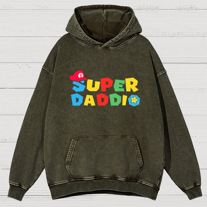 Super Daddio Vintage Distressed Hoodie