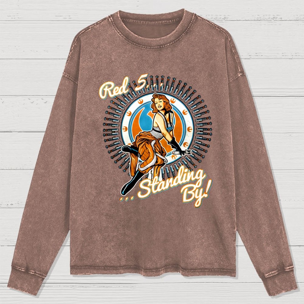 My Job Istop Secret Washed Long Sleeve Tee