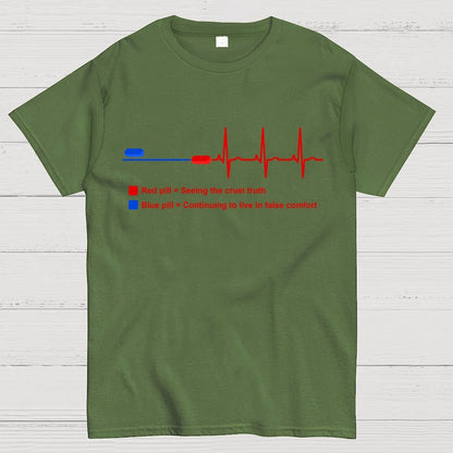 Red pills and blue pills Geek T-Shirt