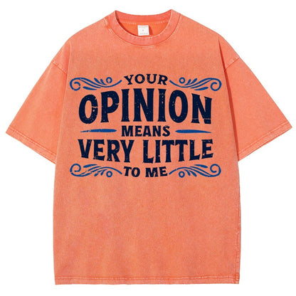 Your Opinion Means Very Little Vintage Distressed T-shirt