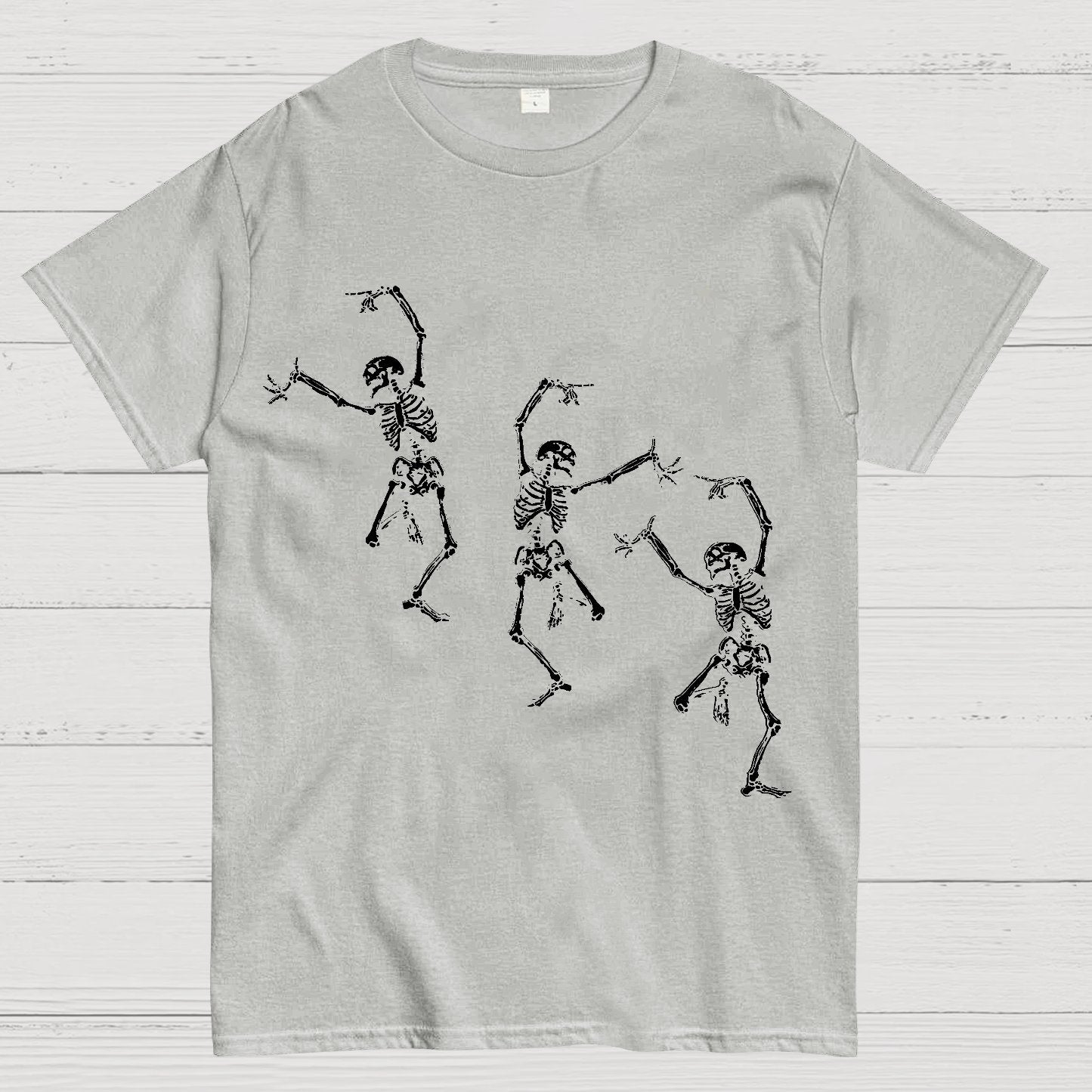 Skeleton Dancing Halloween Geeky T-Shirt