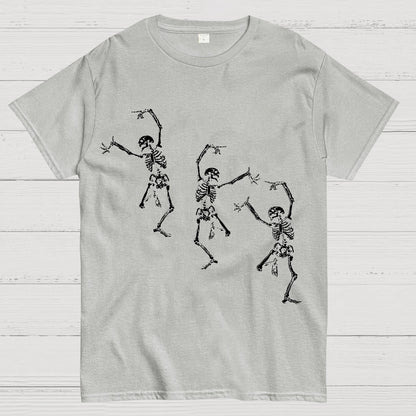 Skeleton Dancing Halloween Geeky T-Shirt
