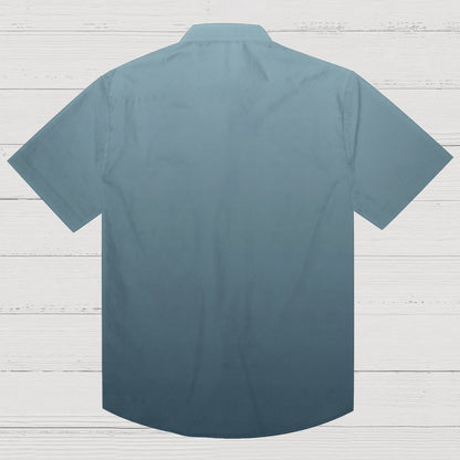 Gradient Color Comfortable Casual Cotton And Linen Geek Shirt