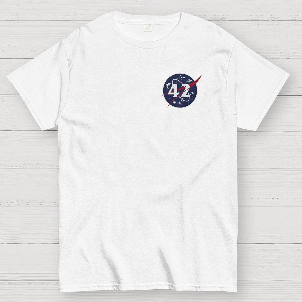 42 Life Universe and Everything Front And Back Printing Geek T-Shirt
