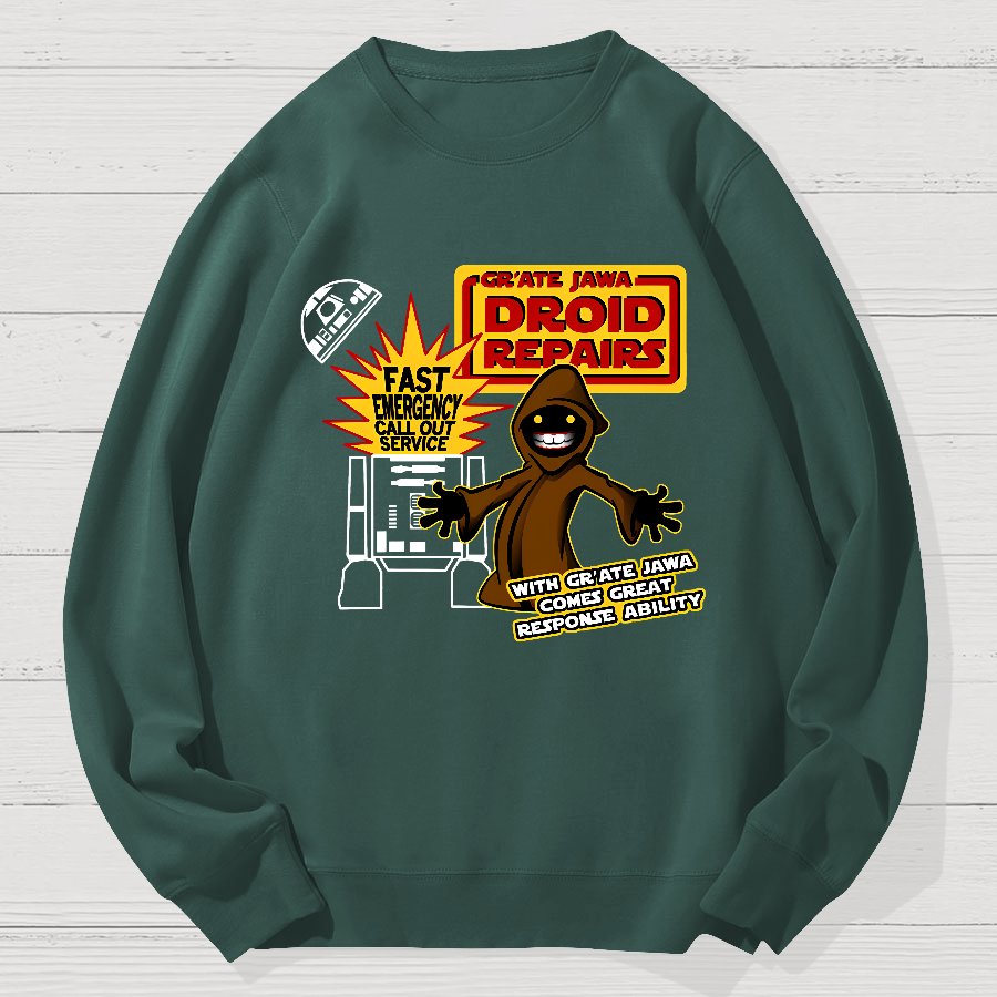 Robot Maintenance Geek Cotton Sweatshirt