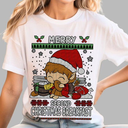 Extra Breakfast Christmas Geek T-Shirt