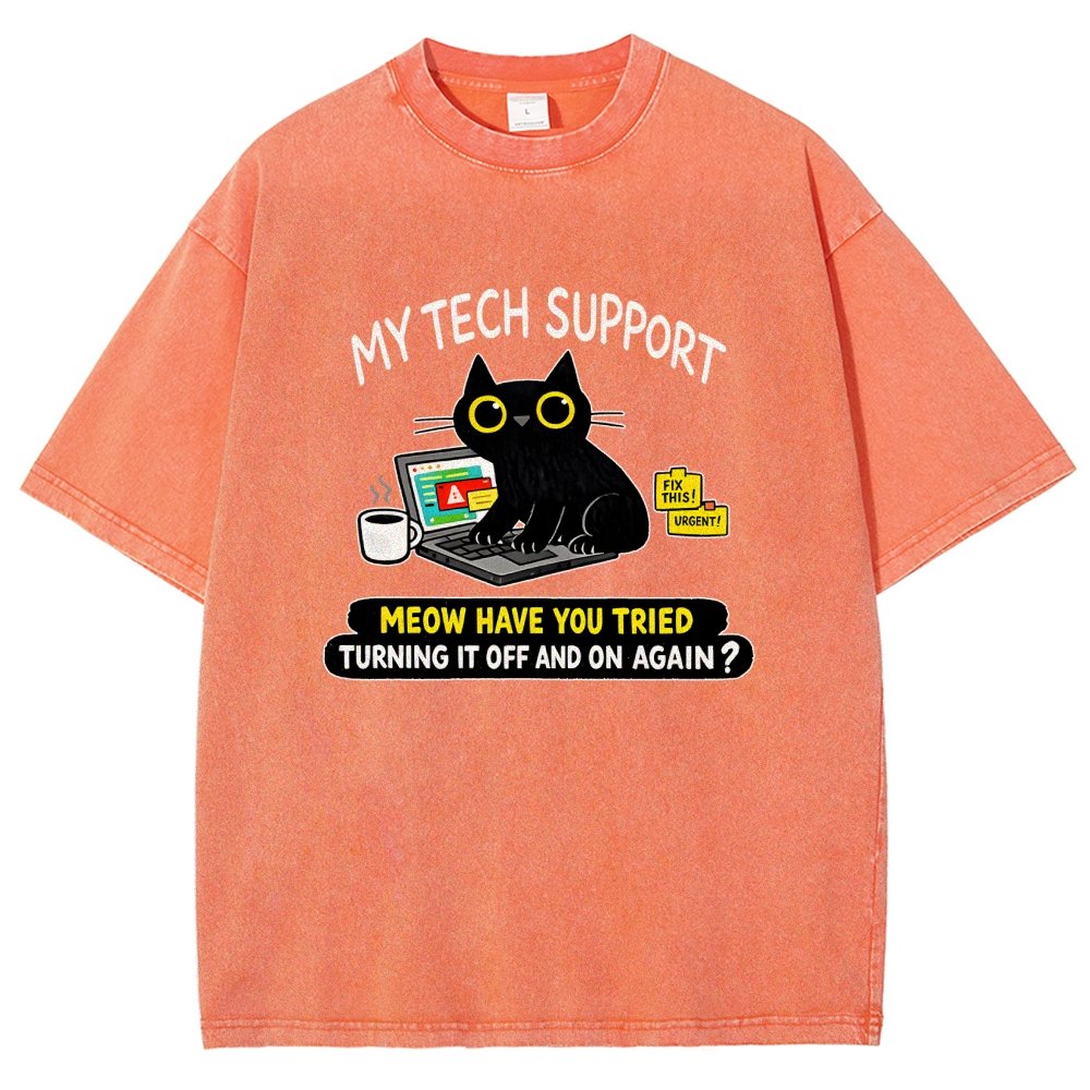 My Tech Support Vintage Distressed T-shirt