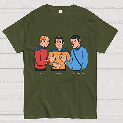 Rock Paper Salute Unisex Geek T-Shirt