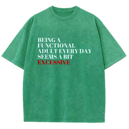 Functional Adult Vintage Distressed T-shirt