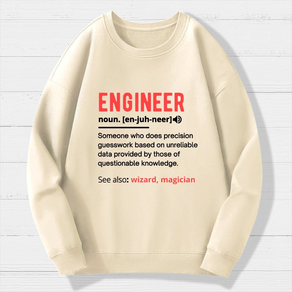 Engineer Definition Geek Cotton Sweatshirt