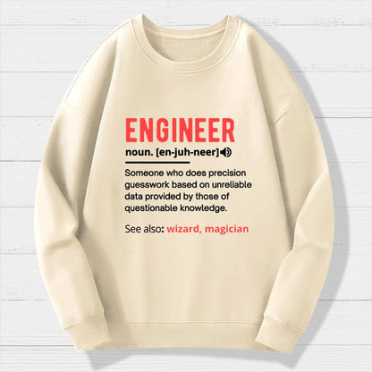 Engineer Definition Geek Cotton Sweatshirt