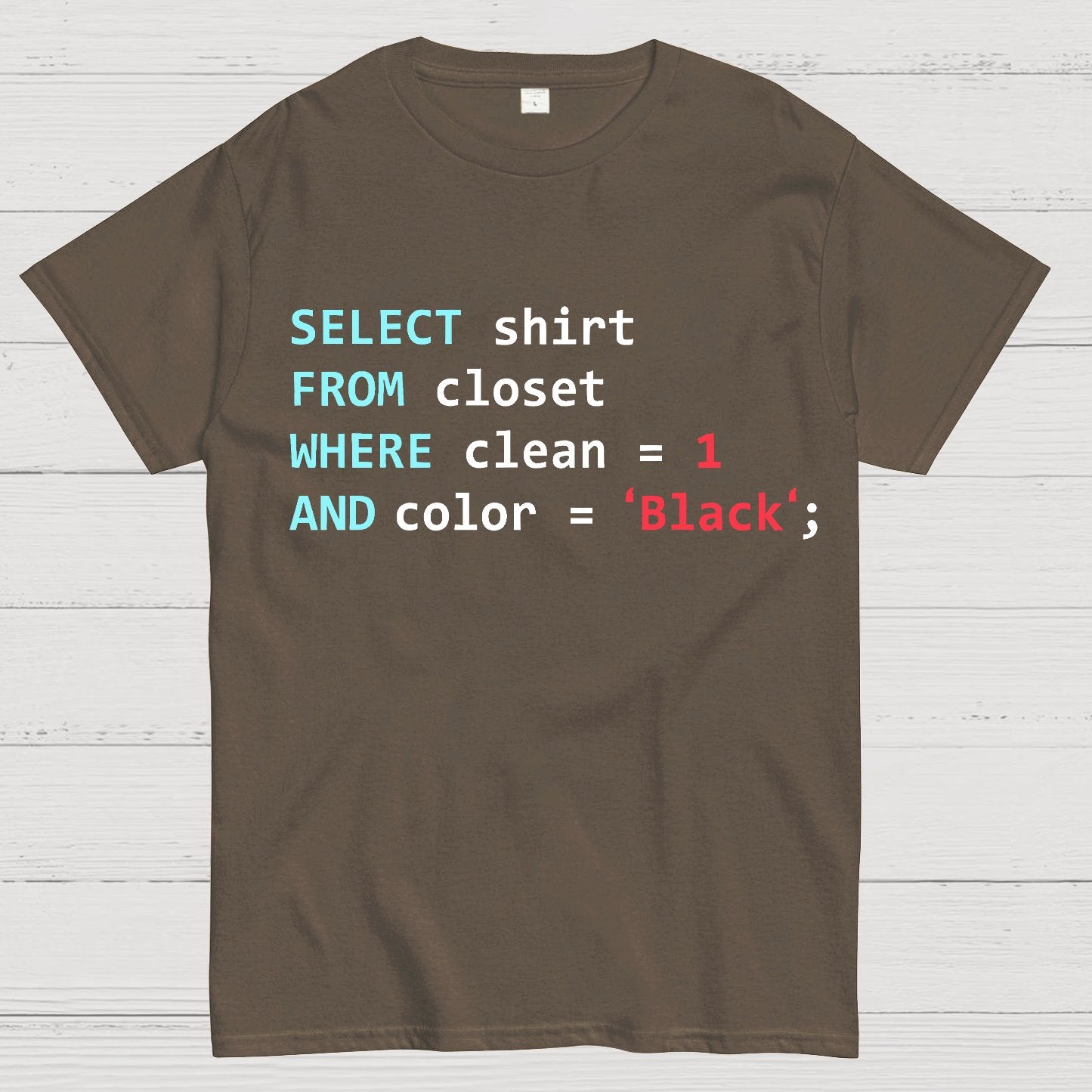 Programmer Database Geek T-Shirt