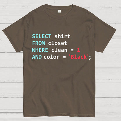 Programmer Database Geek T-Shirt