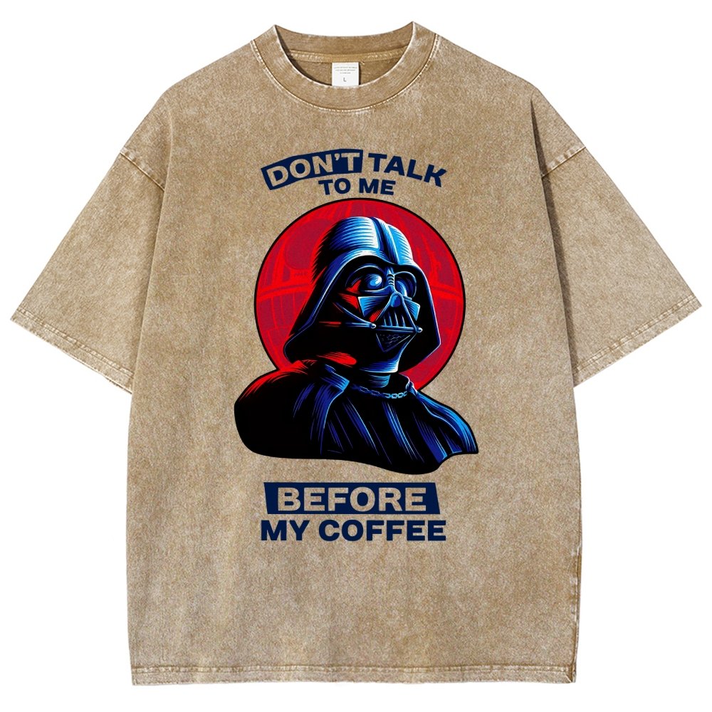 Don’t Talk to Me Before Coffee Vintage Distressed T-shirt