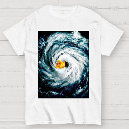 Rubber duck in Hurricane Geek T-Shirt