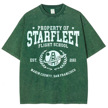 Academy Flight School Vintage Distressed T-shirt