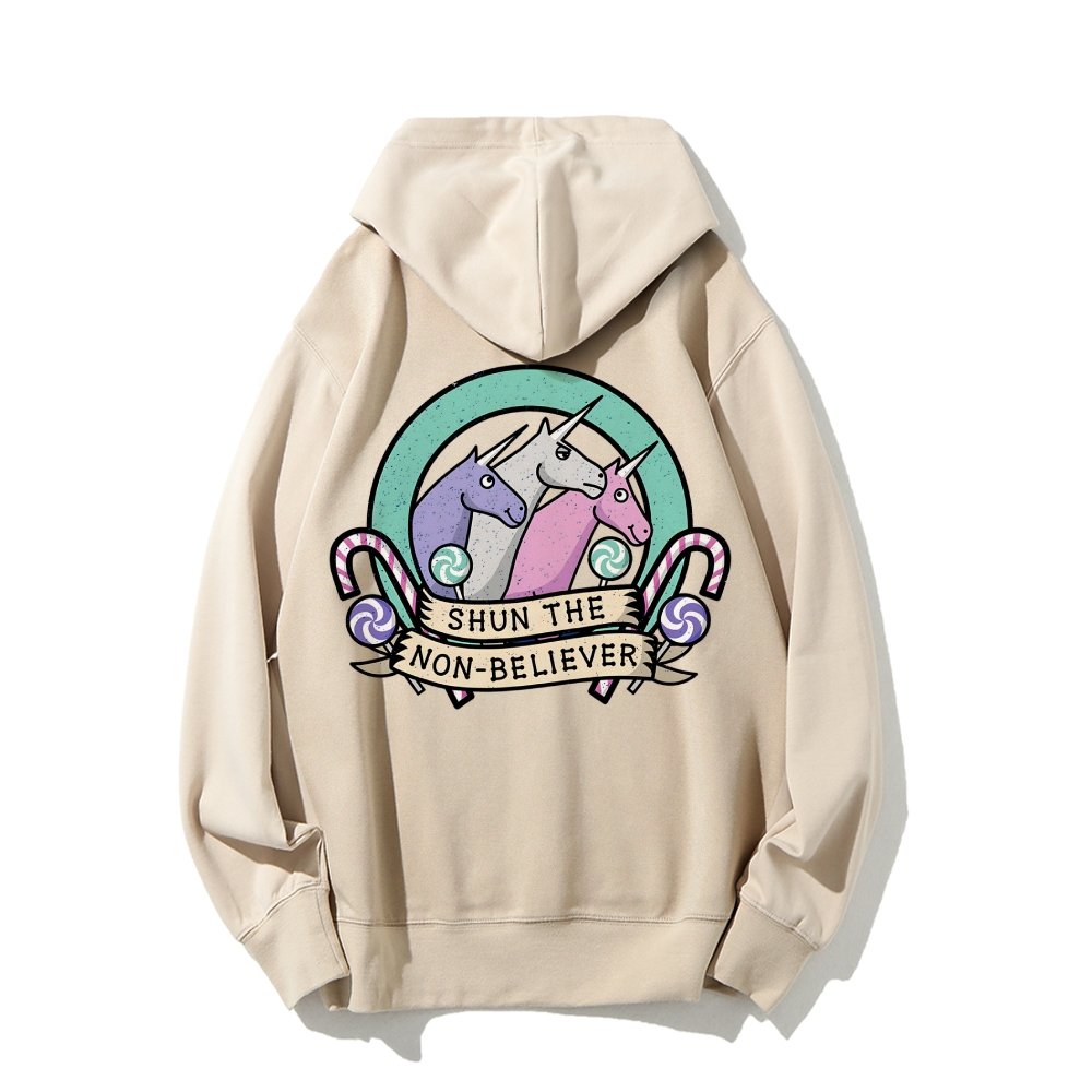 Shun The Non-Believer Printed Back Unisex Cotton Hoodie