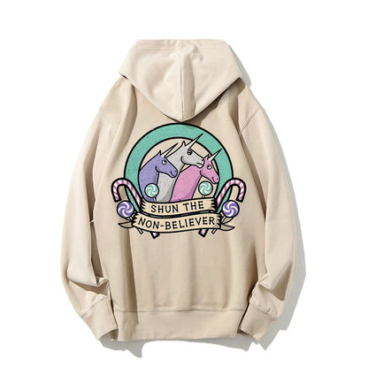Shun The Non-Believer Printed Back Unisex Cotton Hoodie