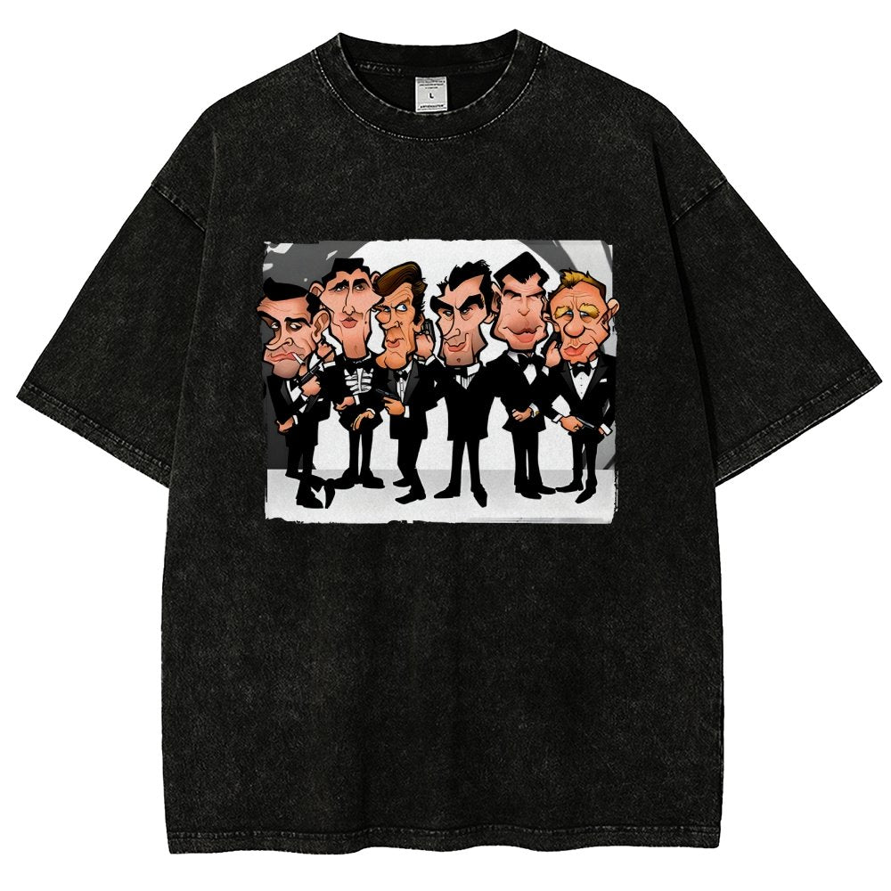 Six Faces One Spy Vintage Distressed T-shirt