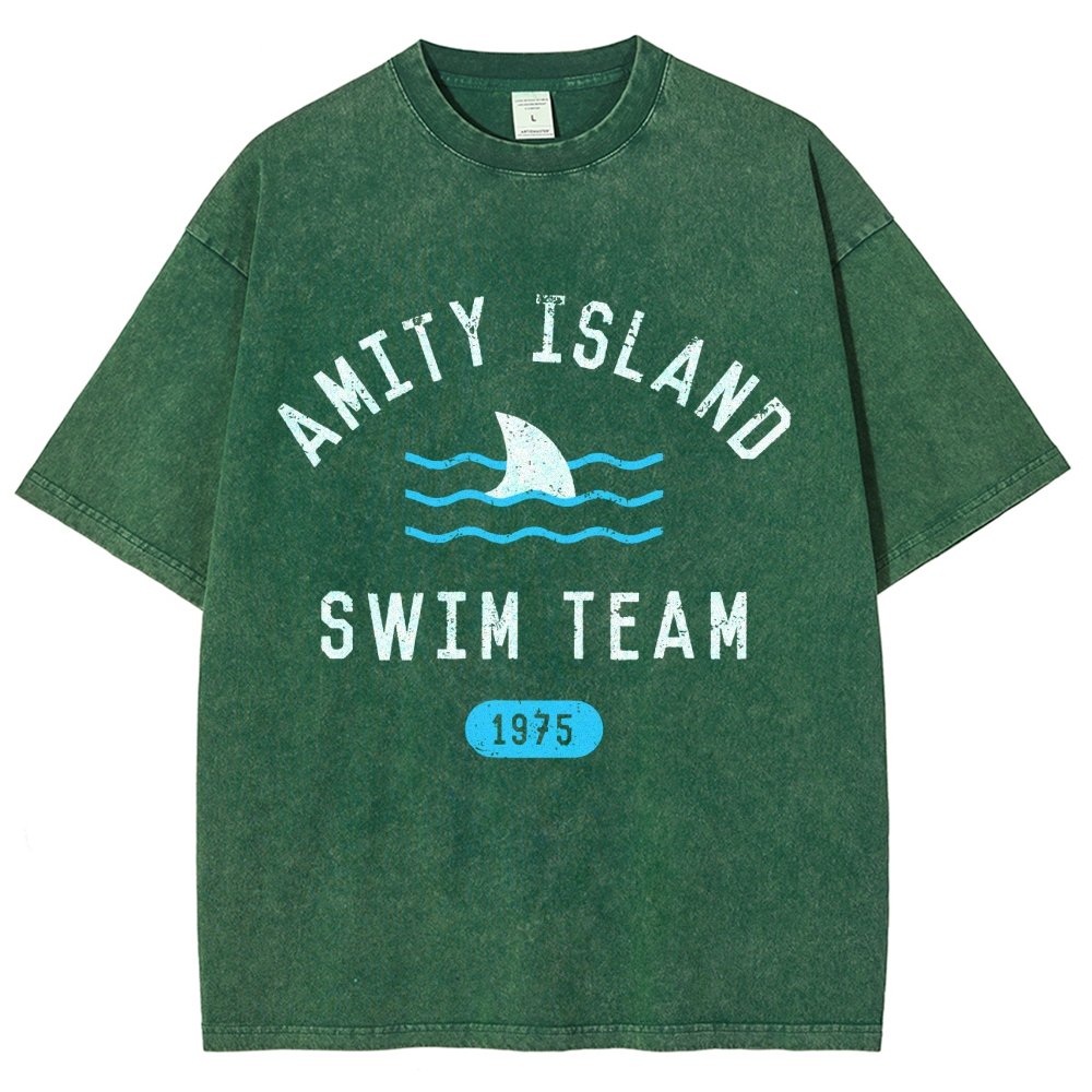 Sunny Bay Swim Team Vintage Distressed T-shirt